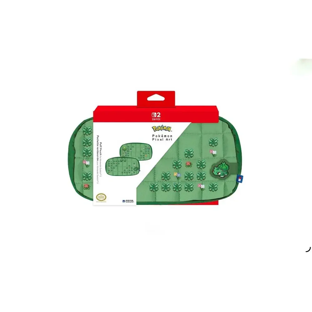 HORI Pokémon Pixel Green Puff Pouch for Nintendo Switch 2